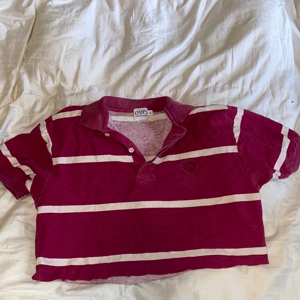 cropped ralph lauren polo teeshirt